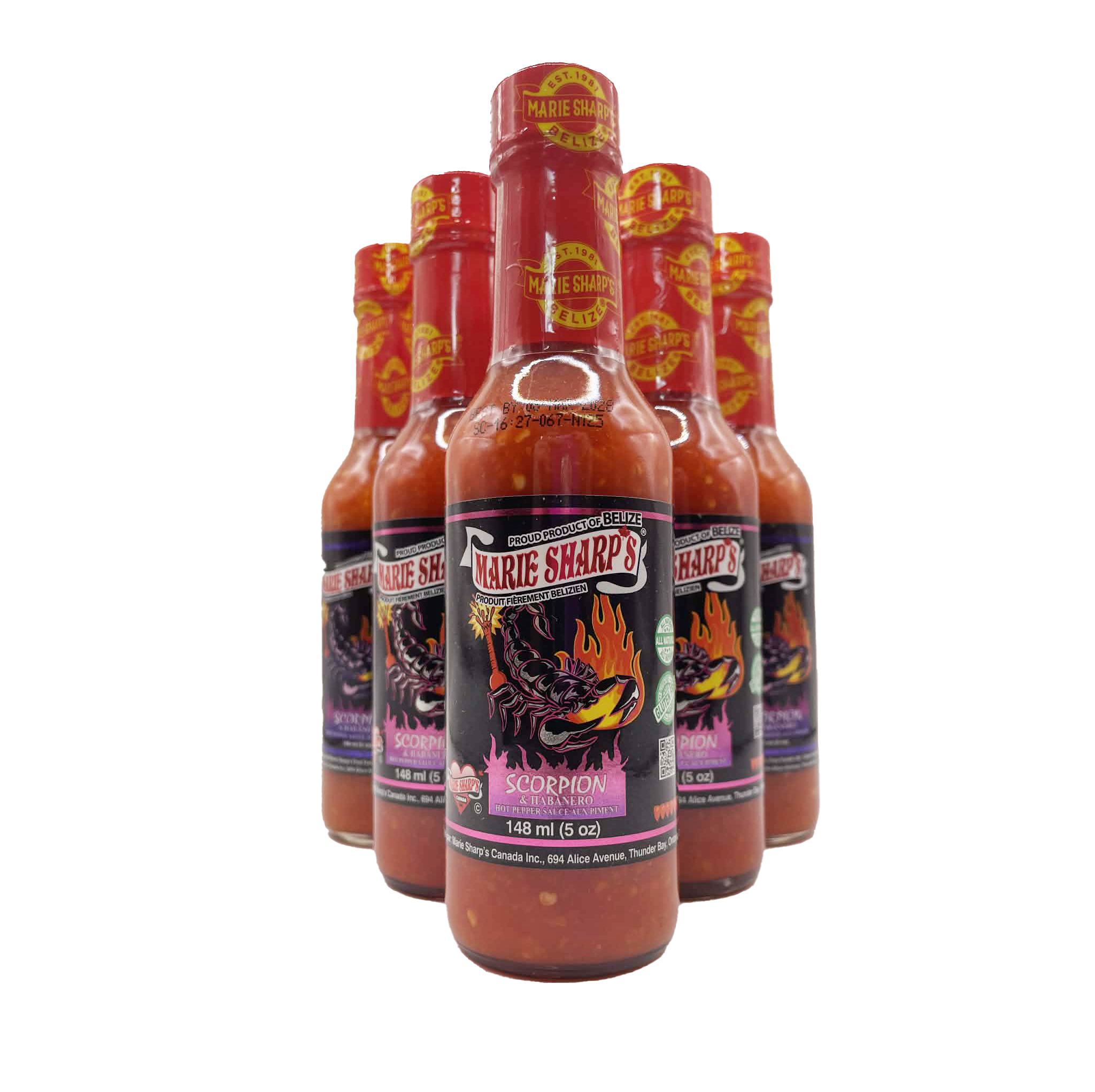 【Ｍｒｓ．】ハリミツ　墨族BB30・40 Marie Sharp's Beware - hot sauce from Belize 100% natural